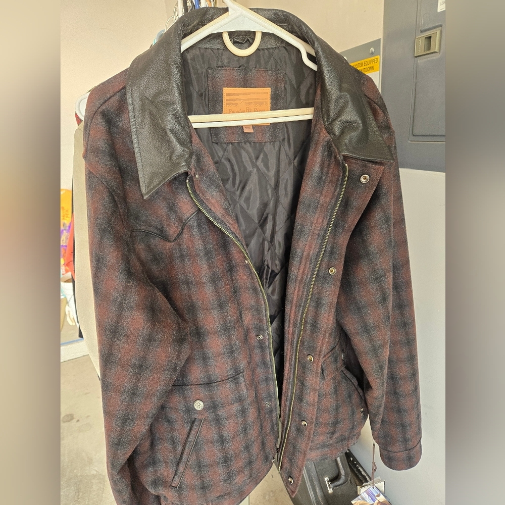 Panhandle Slim Brown and Black Bomber Jacket Logan NWT